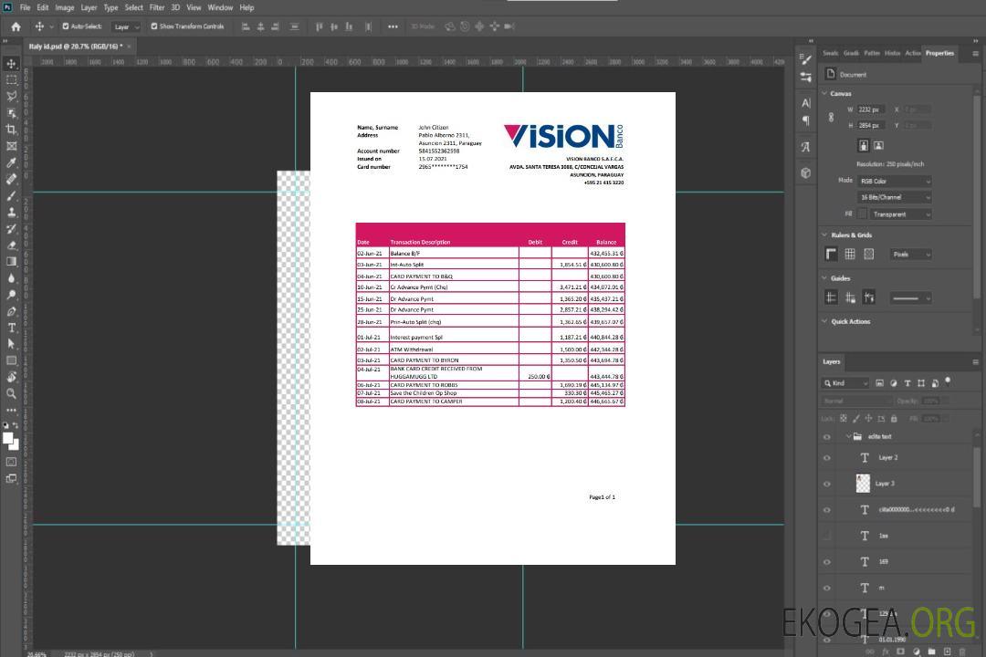 Paraguay Vision Banco excel pdf template Paraguay Vision Banco excel pdf template